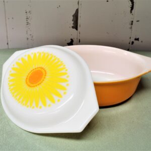 Vintage Pyrex Sunflower Dish